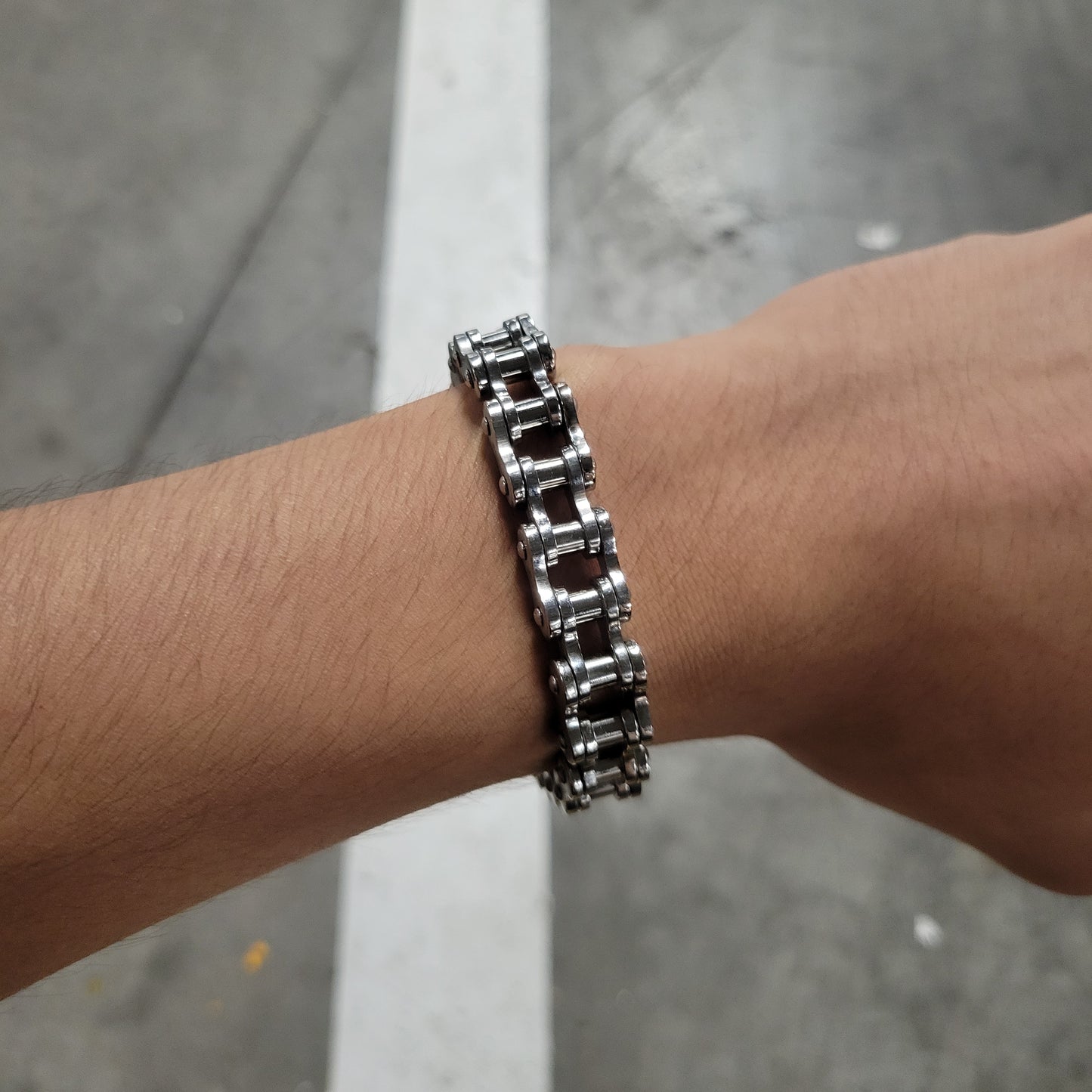 RiderChainz™- Brazalete Plateado